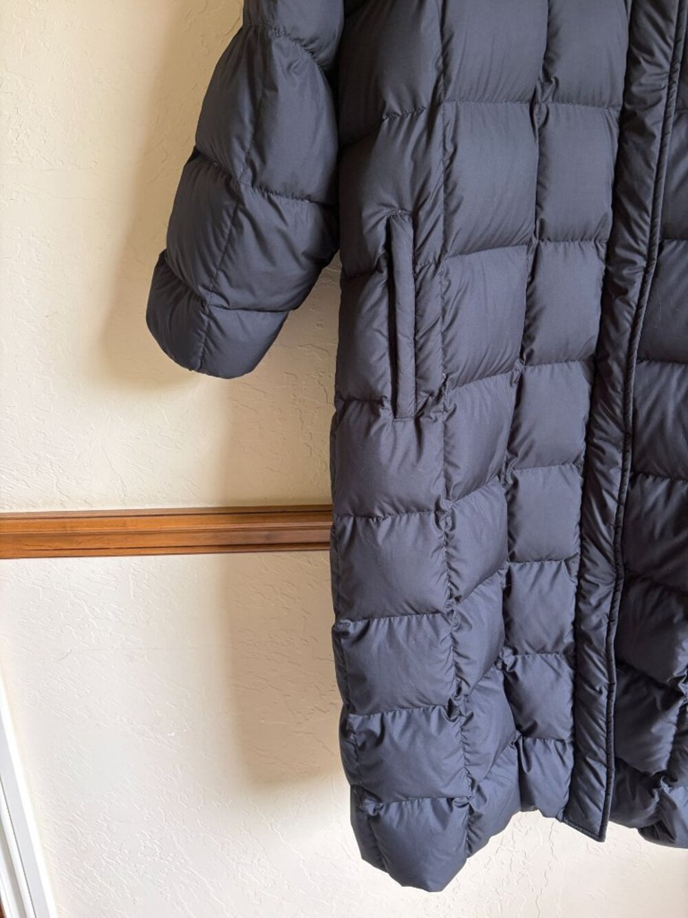 Lands' End 3X Black Long Puffer Coat Down Filled - Picture 7 of 12